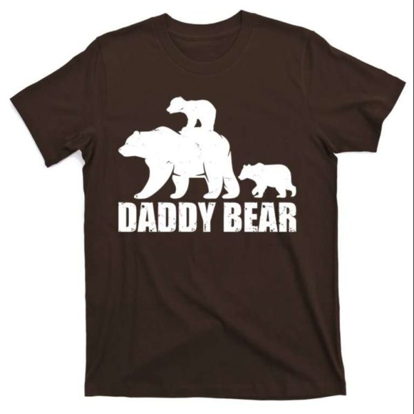 Daddy Bear With Twin Cubs T-Shirt – The Best Shirts For Dads In 2023 – Cool T-shirts