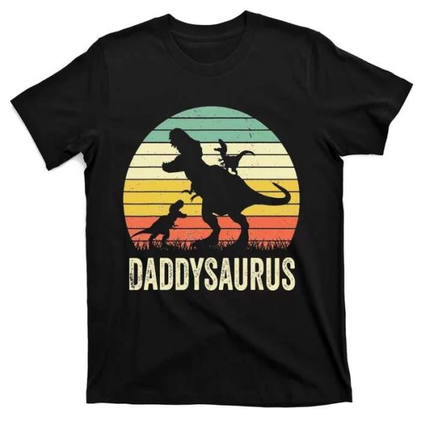 Daddy Dinosaur Daddysaurus – Dad And Son Matching Dinosaur Shirts – The Best Shirts For Dads In 2023 – Cool T-shirts