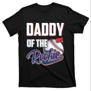 Daddy Of Rookie 1 Years Old Team Funny Baseball Dad Shirts – The Best Shirts For Dads In 2023 – Cool T-shirts