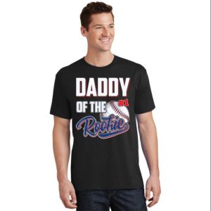 Daddy Of Rookie 1 Years Old Team Funny Baseball Dad Shirts – The Best Shirts For Dads In 2023 – Cool T-shirts