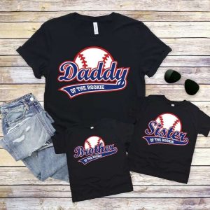 Daddy Of The Rookie Baseball Themed Shirts – The Best Shirts For Dads In 2023 – Cool T-shirts