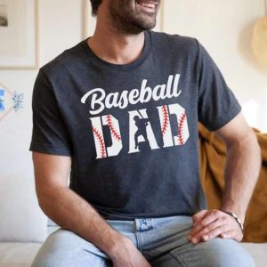 Daddy Play Baseball T-Shirt Gift For Fathers Day – The Best Shirts For Dads In 2023 – Cool T-shirts