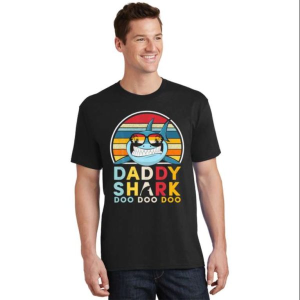 Daddy Shark Doo Doo Doo Beach Vibes T-Shirt – The Best Shirts For Dads In 2023 – Cool T-shirts