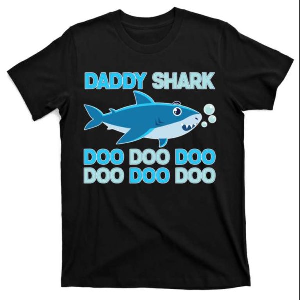 Daddy Shark Doo Doo Doo Cute T-Shirt For Men – The Best Shirts For Dads In 2023 – Cool T-shirts