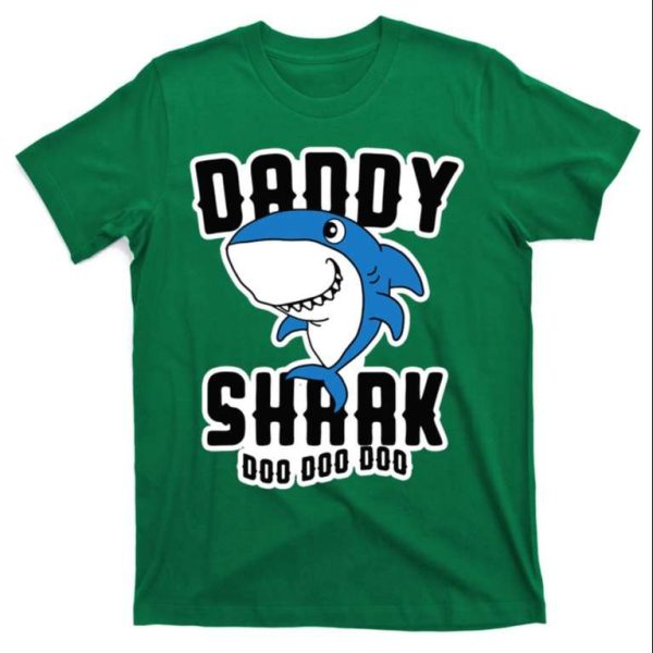 Daddy Shark Funny Party T-Shirt – The Best Shirts For Dads In 2023 – Cool T-shirts