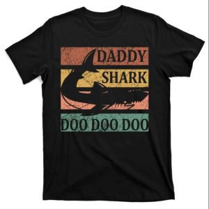 Daddy Shark Ocean Adventure T-Shirt – The Best Shirts For Dads In 2023 – Cool T-shirts