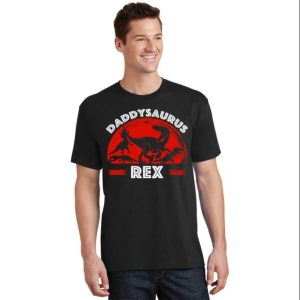 Daddysaurus Rex Cute Dad Spoof T-Shirt For Men – The Best Shirts For Dads In 2023 – Cool T-shirts