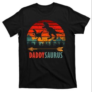 Daddysaurus T-Shirt – Celebrating Fatherhood With A Playful Twist – The Best Shirts For Dads In 2023 – Cool T-shirts