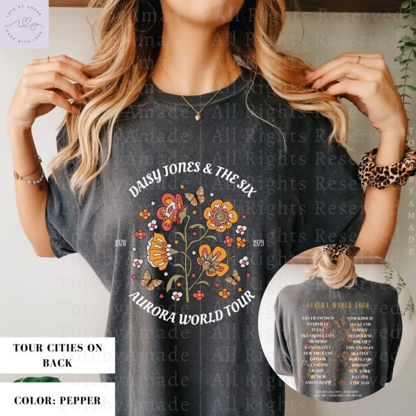 Daisy Jones And The Six Band Aurora World Tour Merch Shirt Two Side – Apparel, Mug, Home Decor – Perfect Gift For Everyone