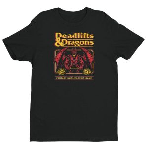 Deadlifts And Dragons Dungeons & Dragons T-shirt – Apparel, Mug, Home Decor – Perfect Gift For Everyone