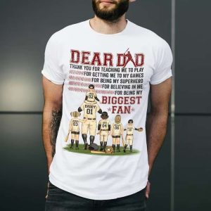 Dear Baseball Dad For Being My Big Fan Shirts – The Best Shirts For Dads In 2023 – Cool T-shirts