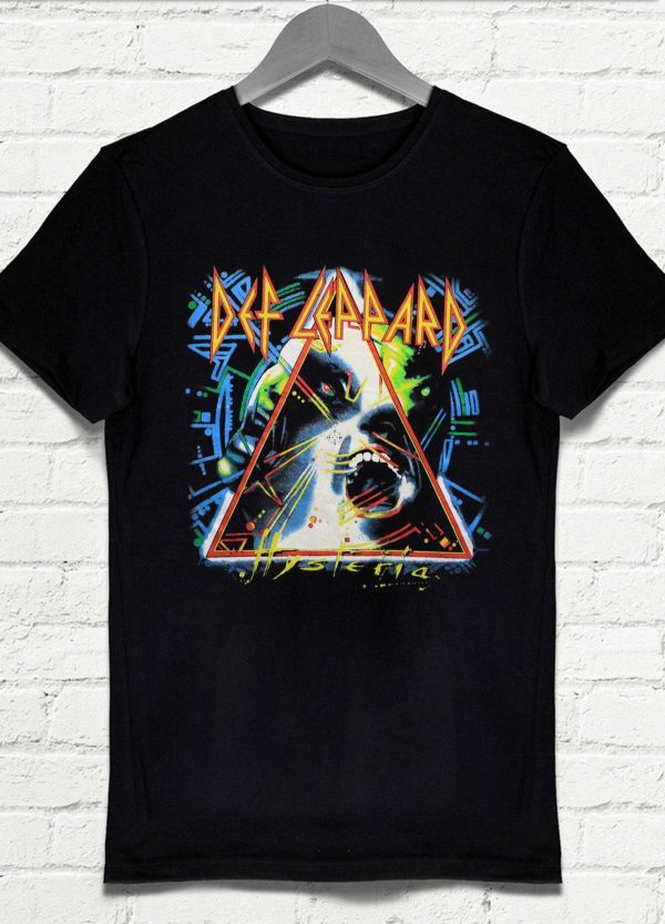 Def Leppard Hysteria Album Cover T-shirt For Hard Rock Fans – Apparel, Mug, Home Decor – Perfect Gift For Everyone