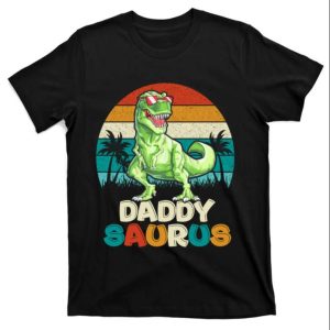 Dinosaur Daddy Saurus Vacation T-Shirt – The Best Shirts For Dads In 2023 – Cool T-shirts