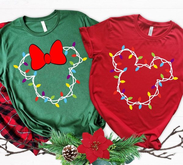 Disney Mickey Mouse Christmas Theme T-shirt For Men Women Kids – Apparel, Mug, Home Decor – Perfect Gift For Everyone