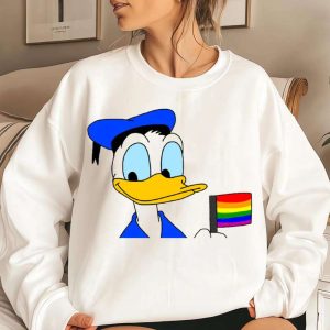 Donald Duck With Rainbow Flag Disney Lgbt Dad Shirt – The Best Shirts For Dads In 2023 – Cool T-shirts