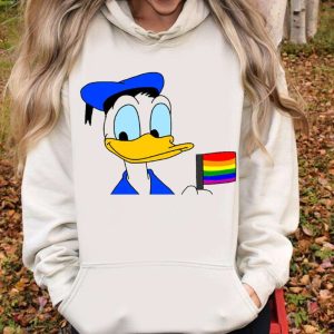 Donald Duck With Rainbow Flag Disney Lgbt Dad Shirt The Best Shirts For Dads In 2023 Cool T shirts 3