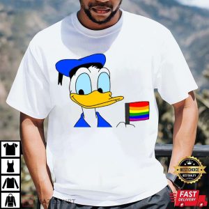 Donald Duck With Rainbow Flag Disney Lgbt Dad Shirt The Best Shirts For Dads In 2023 Cool T shirts 4