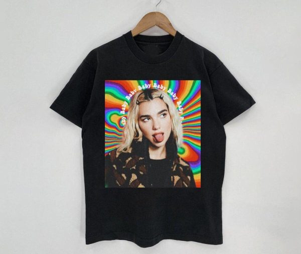 Dua Lipa Baby Baby Rainbow Graphic Unisex Shirt – Apparel, Mug, Home Decor – Perfect Gift For Everyone