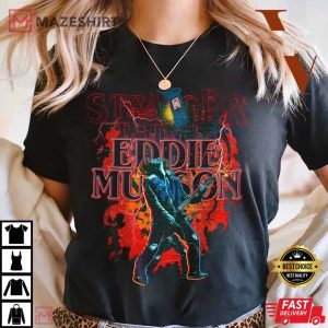 Eddie Munson Playing Guitar T-shirt – Apparel, Mug, Home Decor – Perfect Gift For Everyone