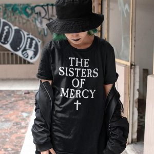 English Rock Band The Sisters Of Mercy Typography T-shirt – Apparel, Mug, Home Decor – Perfect Gift For Everyone