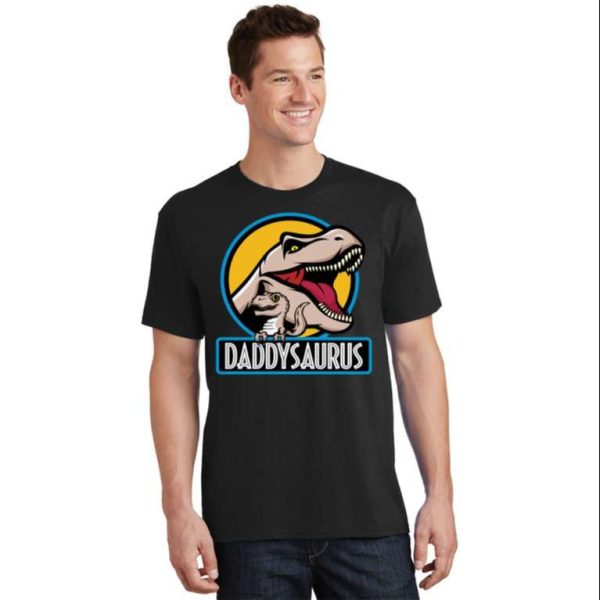 Funny Fathers Day T-Shirt – Daddysaurus Rex Design – The Best Shirts For Dads In 2023 – Cool T-shirts