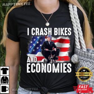 Funny USA Flag I Crash Bikes And Economies Joe Biden T-Shirt – Apparel, Mug, Home Decor – Perfect Gift For Everyone