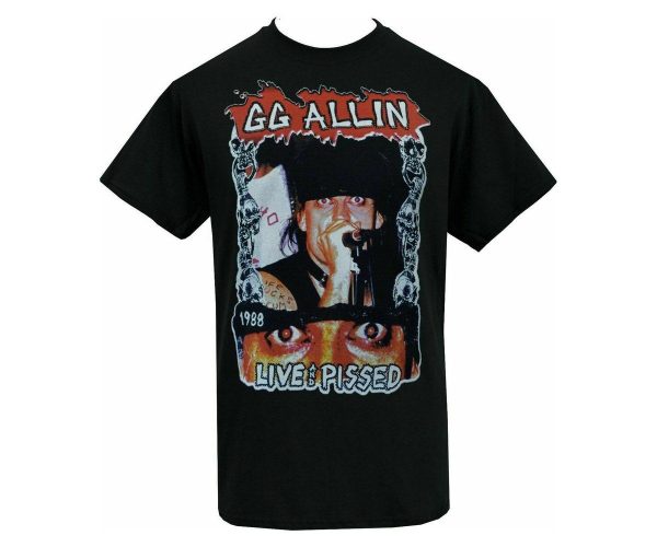 Gg Allin Live And Pissed 1988 Unisex T-shirt Gift For Fans – Apparel, Mug, Home Decor – Perfect Gift For Everyone