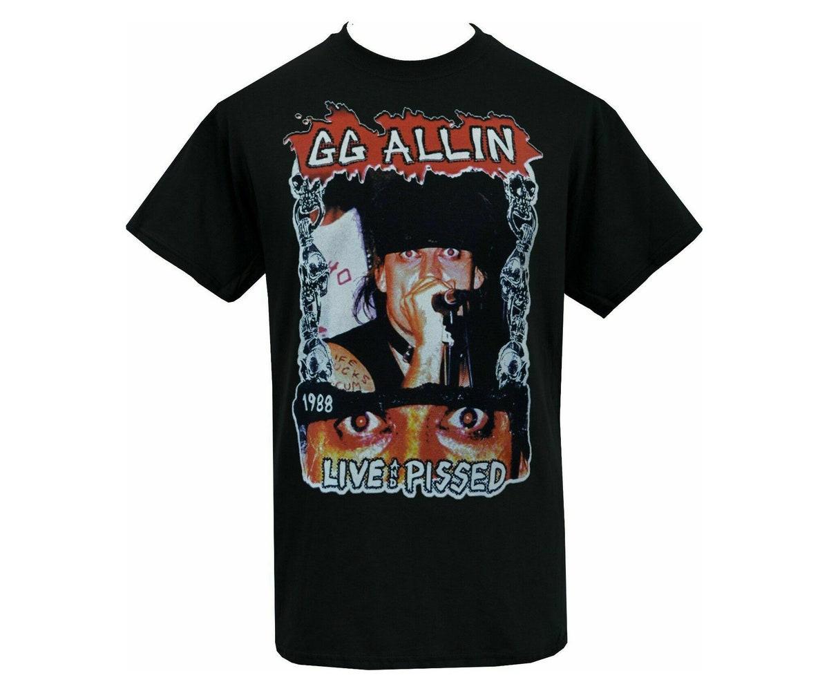 Gg Allin Live And Pissed 1988 Unisex T-shirt Gift For Fans - Apparel, Mug, Home Decor - Perfect Gift For Everyone
