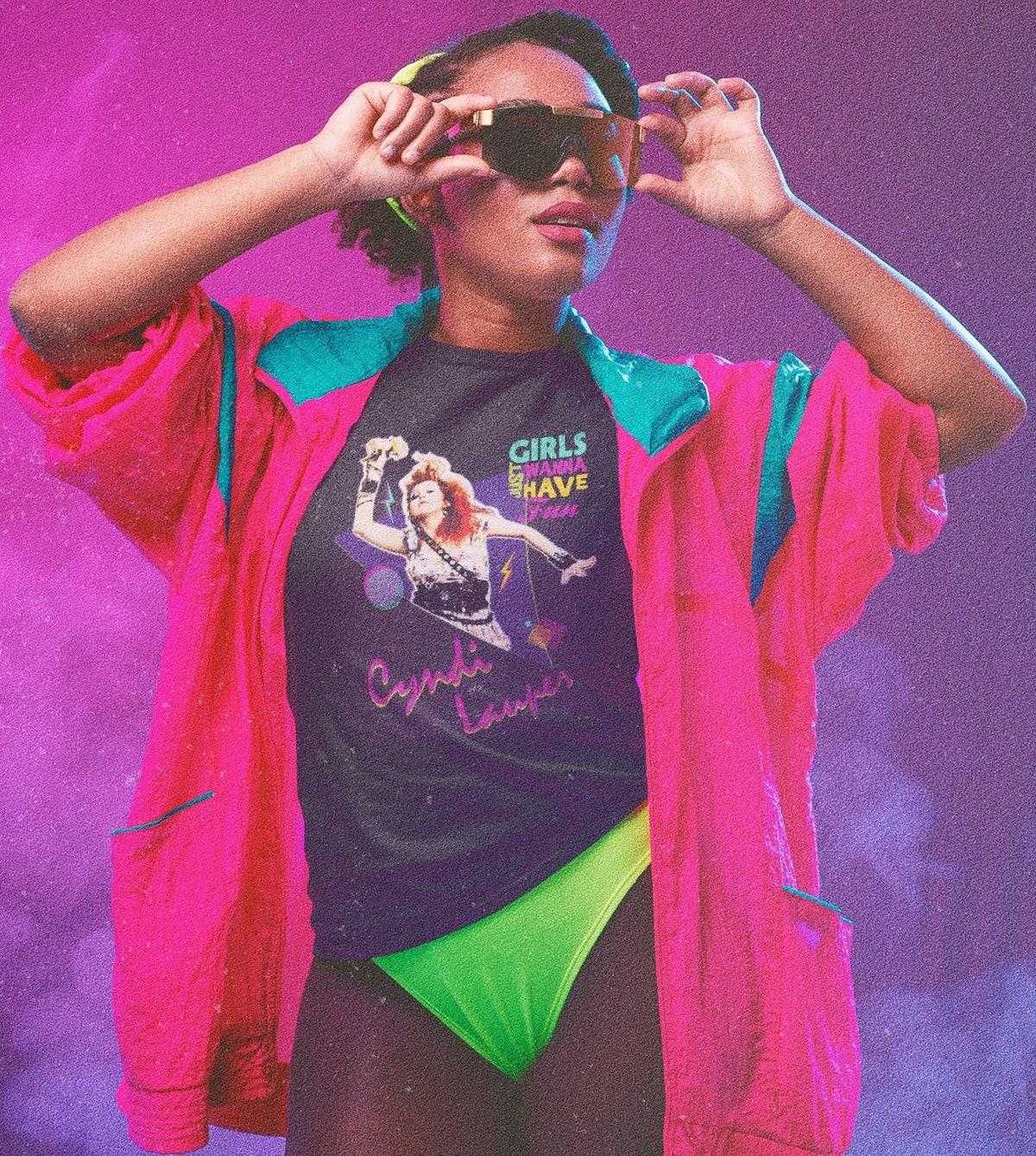 Girls Just Want To Have Fun Cyndi Lauper Vintage Unisex T-shirt – Apparel, Mug, Home Decor – Perfect Gift For Everyone