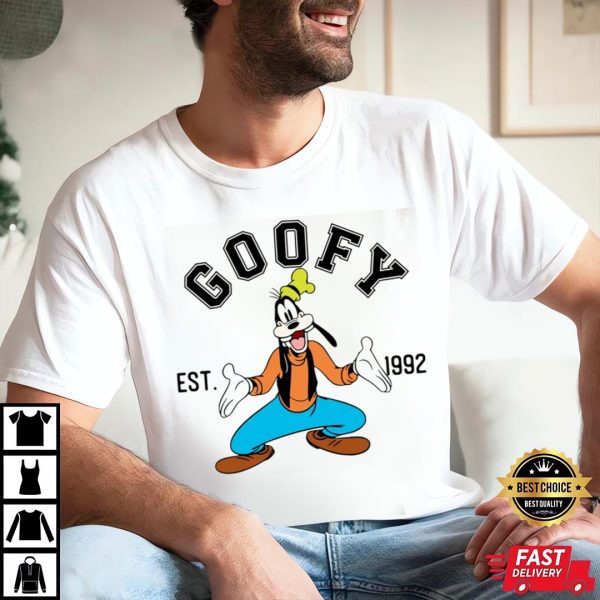 Goofy Est 1992 Character Funny Disney Shirts For Dads – The Best Shirts For Dads In 2023 – Cool T-shirts