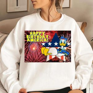 Happy Birthday American Disney Donald Dad Shirt The Best Shirts For Dads In 2023 Cool T shirts 3