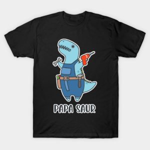 Happy Father’s Day papa saur dinosaur funny 2023 T-shirt