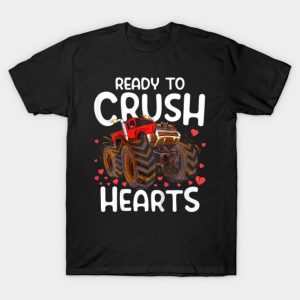 Happy Valentine’s Day truck ready to crush hearts funny 2023 T-shirt