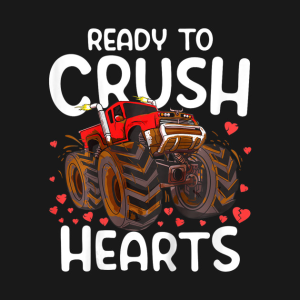 Happy Valentine’s Day truck ready to crush hearts funny 2023 T-shirt