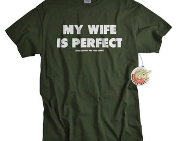 Husband Father’s Day Gift My Wife Is Perfect Text T-shirt – Apparel, Mug, Home Decor – Perfect Gift For Everyone