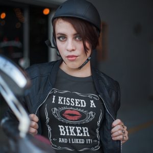 I Kissed A Biker And I Liked It Motorcycle Shirts For Women Biker Chick – Apparel, Mug, Home Decor – Perfect Gift For Everyone