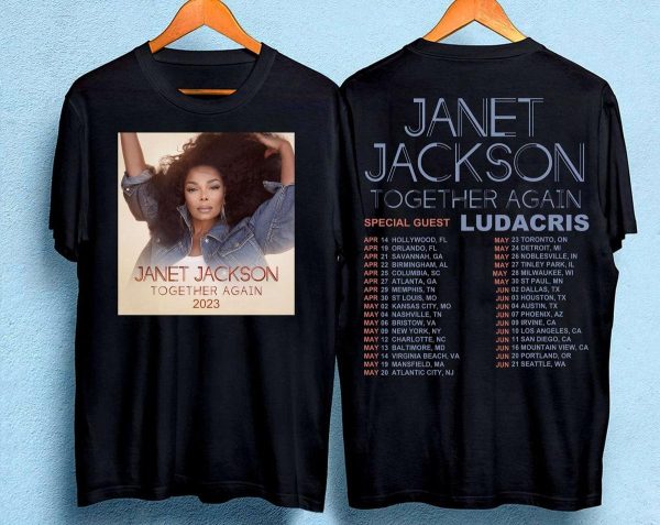 Janet Jackson Together Again 2023 Tour Unisex T-shirt Best Gifts For Fans – Apparel, Mug, Home Decor – Perfect Gift For Everyone