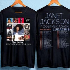 Janet Jackson Together Again Tour Ludacris 2023 Concert Shirt Fan Gifts – Apparel, Mug, Home Decor – Perfect Gift For Everyone