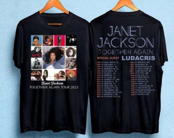 Janet Jackson Together Again Tour Ludacris 2023 Concert Shirt Fan Gifts – Apparel, Mug, Home Decor – Perfect Gift For Everyone