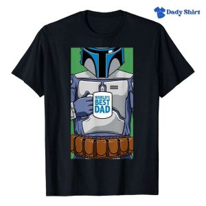 Jango Fett Worlds Best Dad Portrait Star Wars Daddy Shirt The Best Shirts For Dads In 2023 Cool T shirts 1