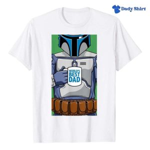 Jango Fett Worlds Best Dad Portrait Star Wars Daddy Shirt The Best Shirts For Dads In 2023 Cool T shirts 2