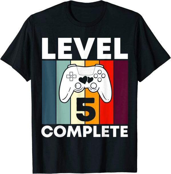 Level 5 Complete 5th Year Wedding Anniversary Gift for Him T-Shirt – Apparel, Mug, Home Decor – Perfect Gift For Everyone