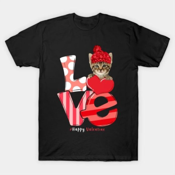 Love Valentine Cat Happy Valentine’s Day Cat Lovers shirt