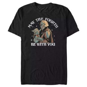 May the Fourth Be With You The Mandalorian Grogu Star Wars Daddy Shirt – The Best Shirts For Dads In 2023 – Cool T-shirts