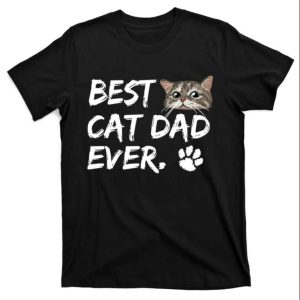 Meowster Of Cuteness – Best Cat Dad Ever Cool T-Shirt – The Best Shirts For Dads In 2023 – Cool T-shirts