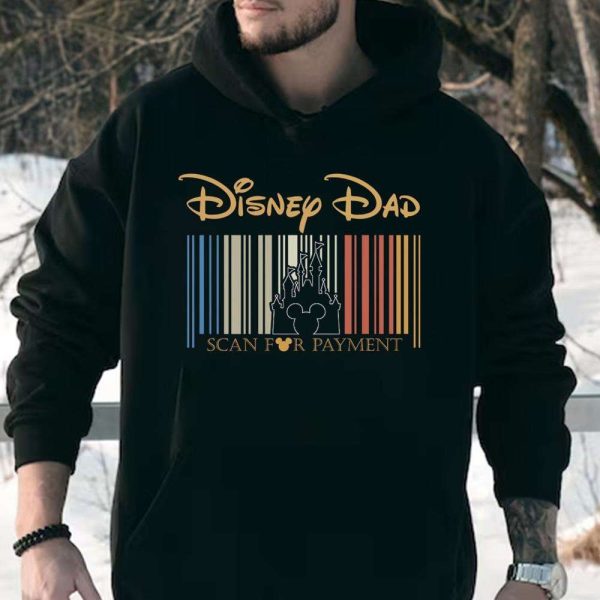 Mickey Dad Scan For Payment Funny Disney Shirt – The Best Shirts For Dads In 2023 – Cool T-shirts