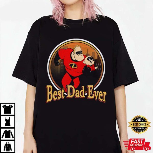 Mr Incredible And Jack-Jack Parr Disney Dad Shirt Best Dad Ever – The Best Shirts For Dads In 2023 – Cool T-shirts