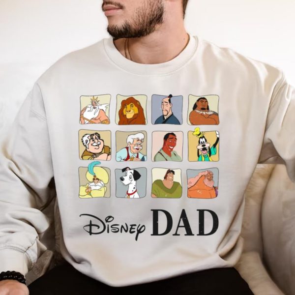 Mufasa Pongo Goofy Disney Characters Mom And Dad Disney Shirts – The Best Shirts For Dads In 2023 – Cool T-shirts