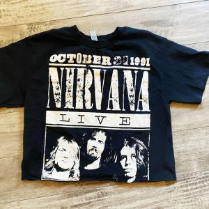 Nirvana Live At The Paramount October 31 1991 Croptop Shirt Gift For Fans – Apparel, Mug, Home Decor – Perfect Gift For Everyone