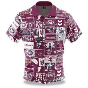 Nrl Manly Warringah Sea Eagles Football Team Since 1947 Vintage Hawaiian Shirt Best Gift For Fans – Apparel, Mug, Home Decor – Perfect Gift For Everyone
